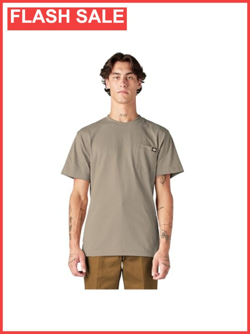 Heavyweight Short Sleeve Pocket Tee Crew Neck Classic Fit T-Shirt